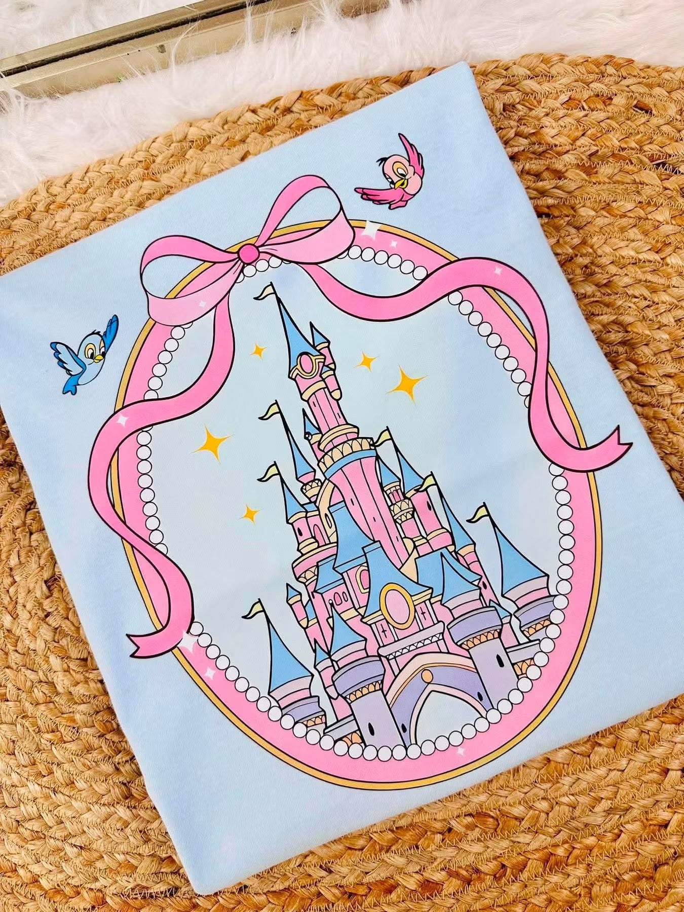 Castle Frame with Birds Graphic Ted