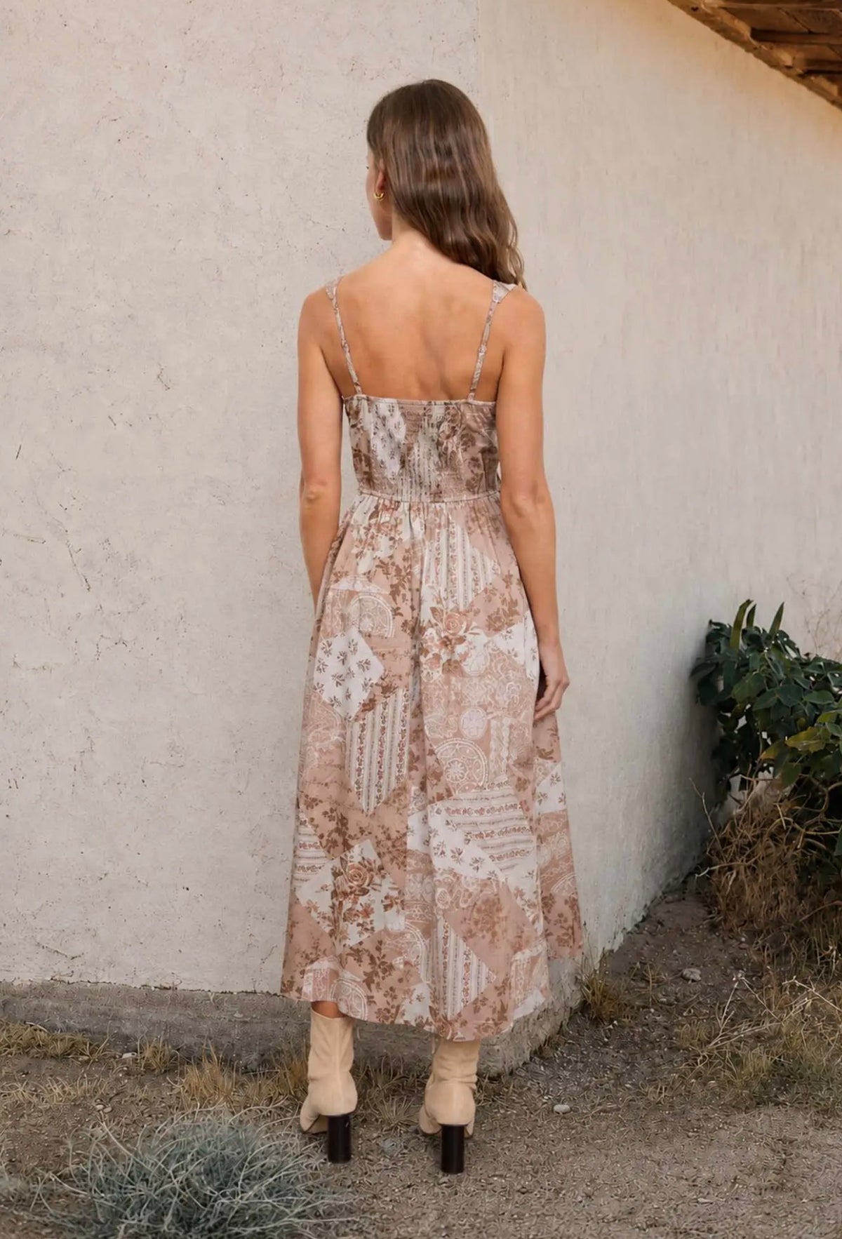 Pattern Corset Mini Dress