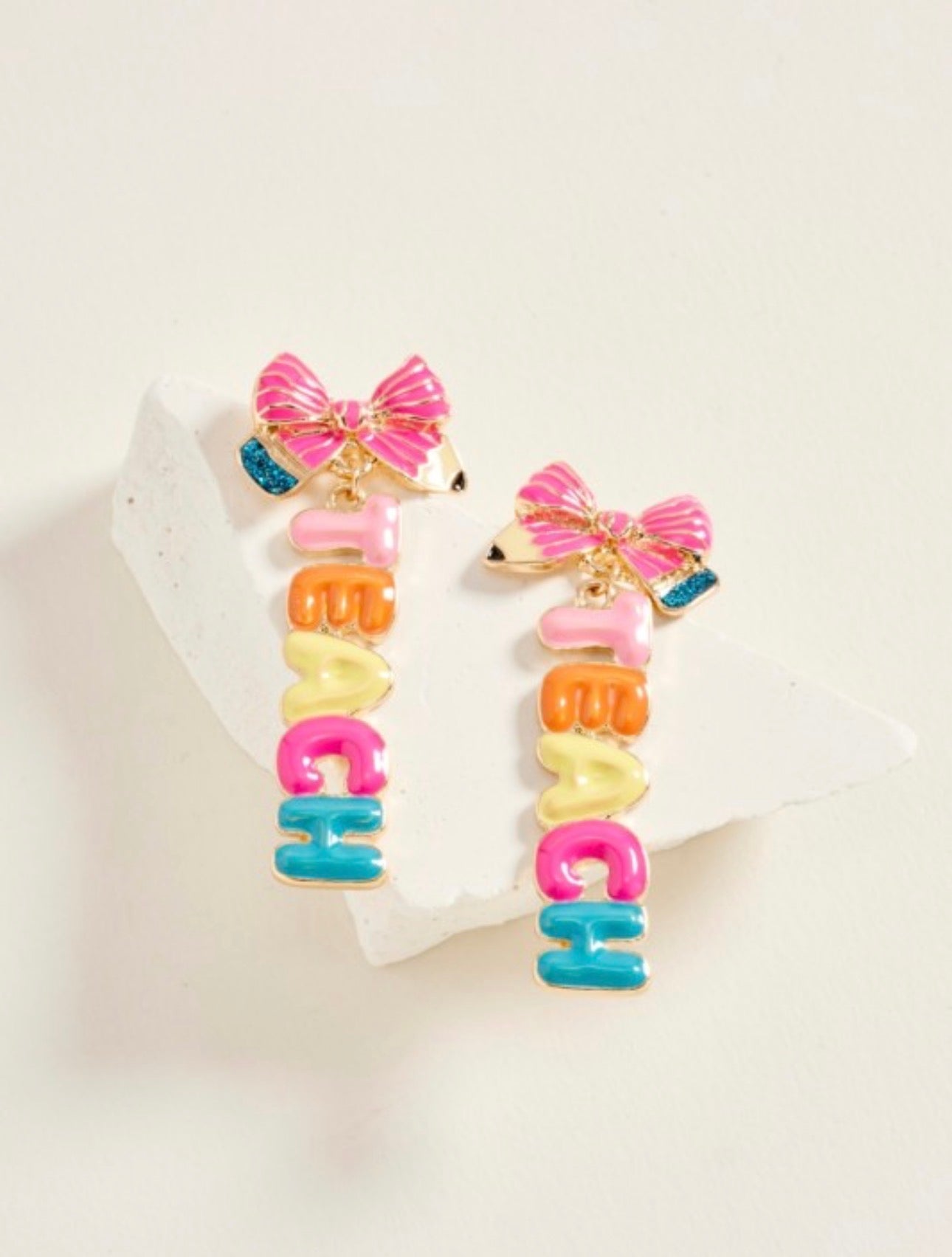 Bow Teach Earrings