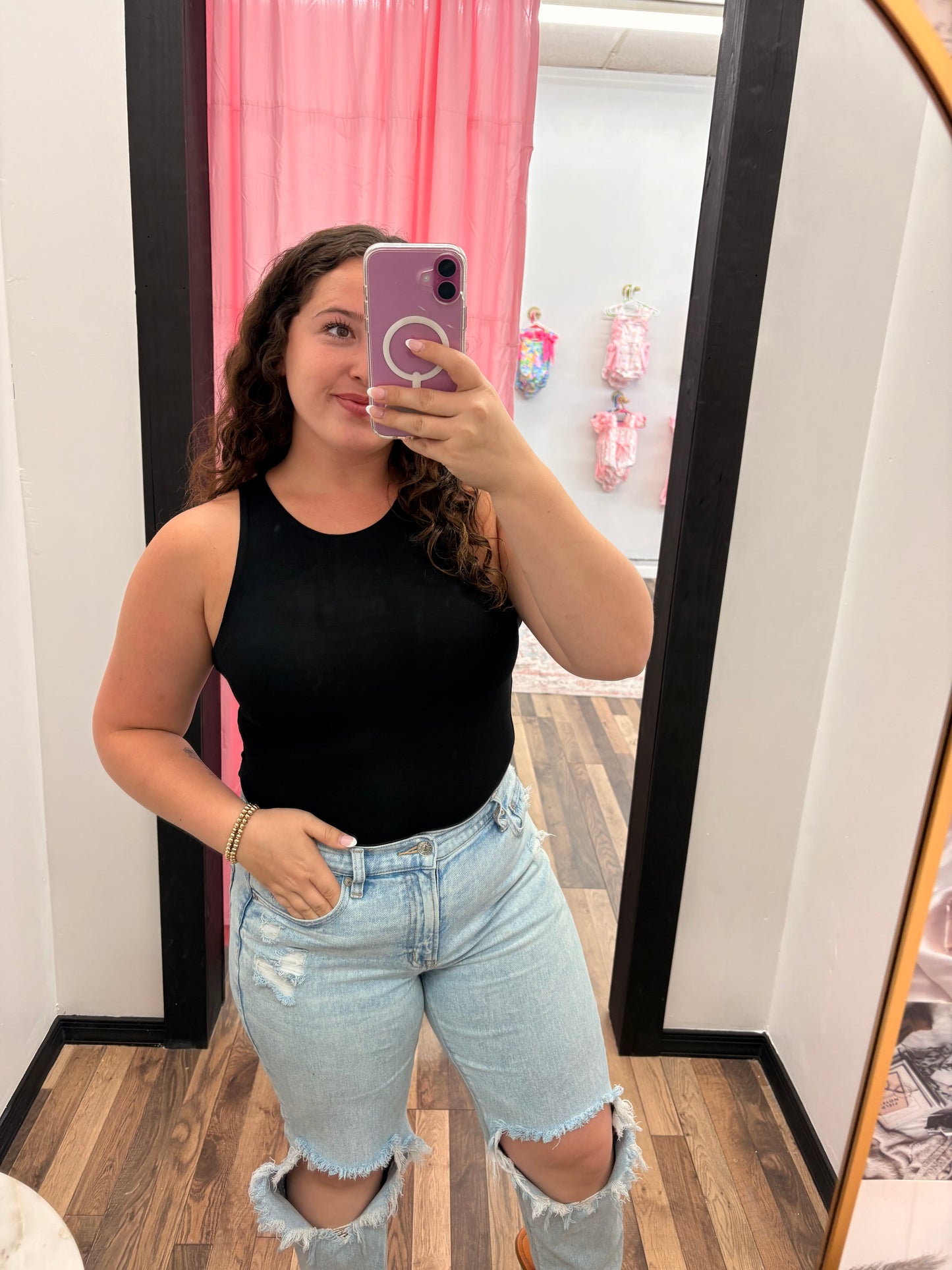 Black Tank Bodysuit