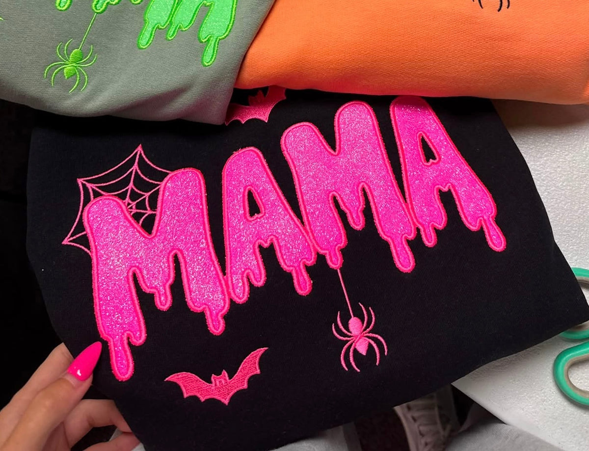 Mama Halloween Pink Sweatshirt