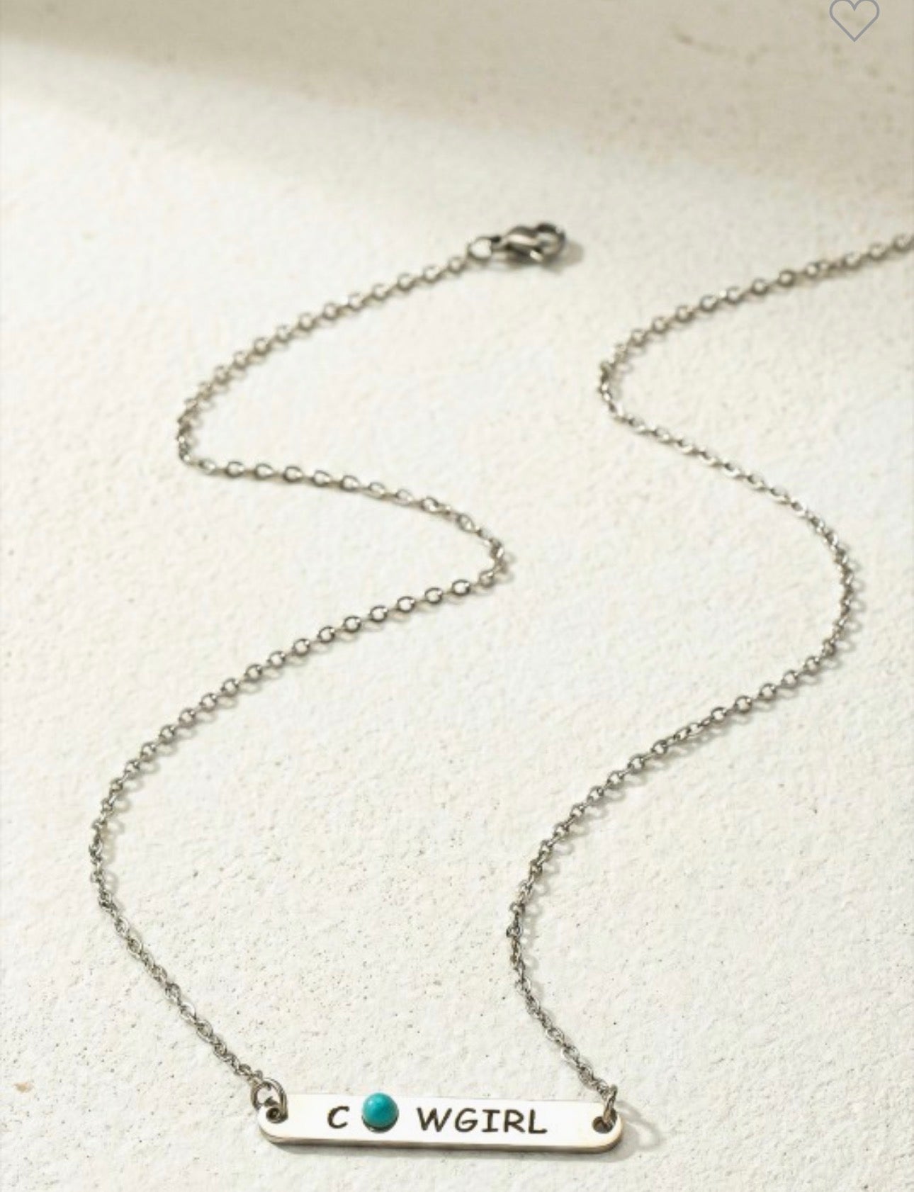 Cowgirl Silver Necklace