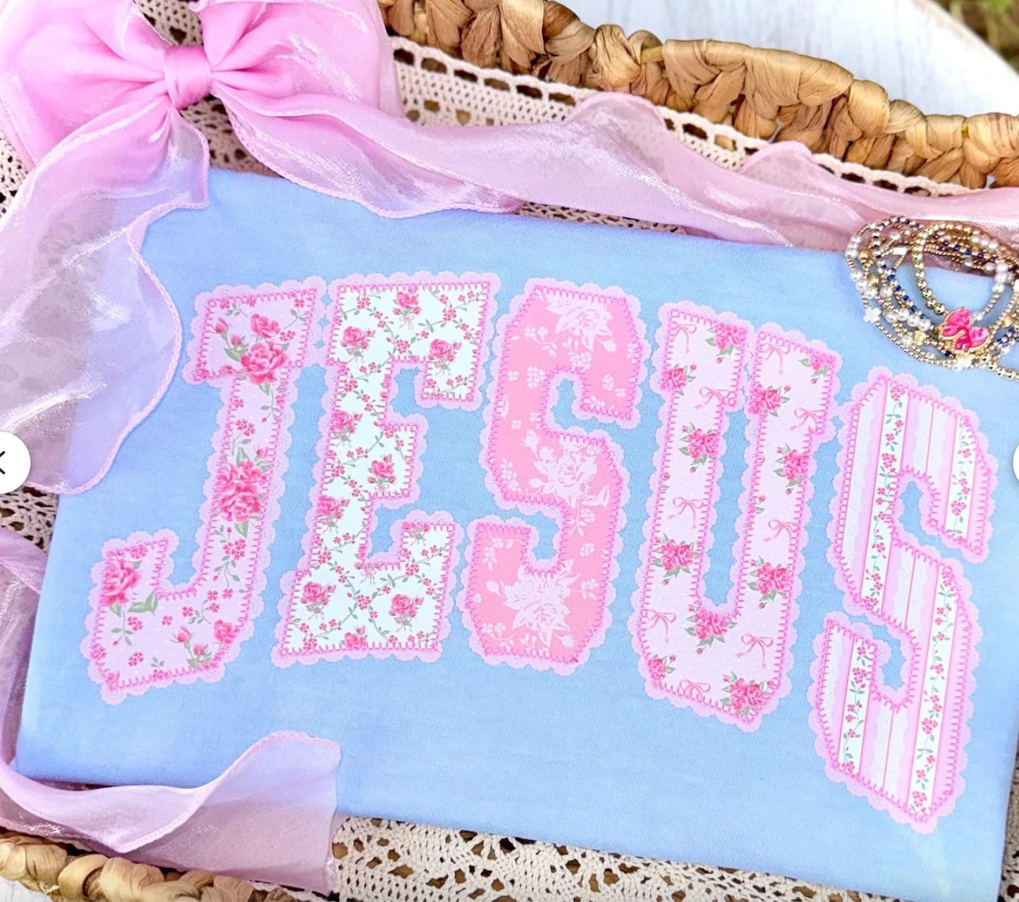 Jesus Girly Patch Tee