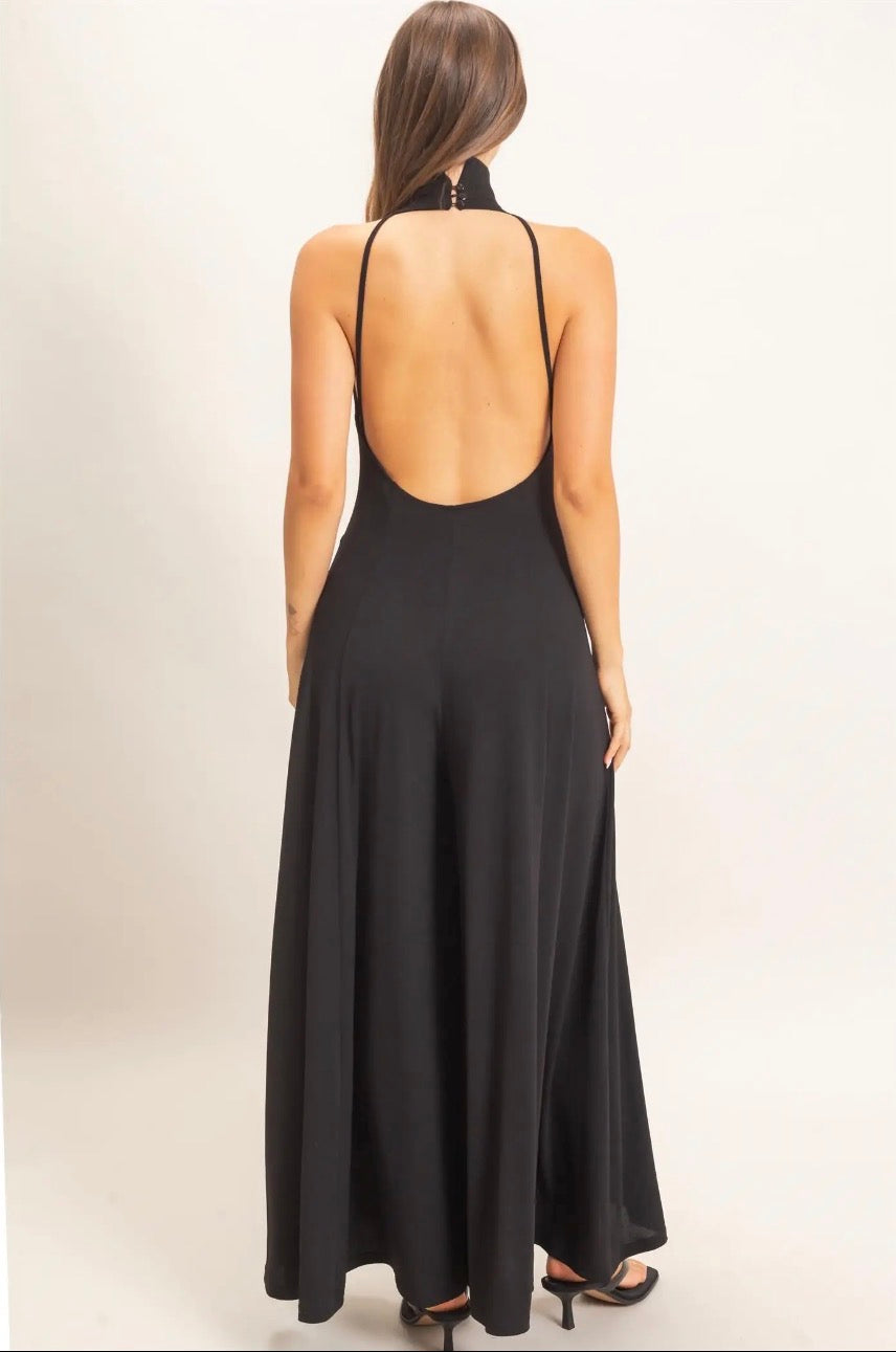 Black Halter Jumpsuit