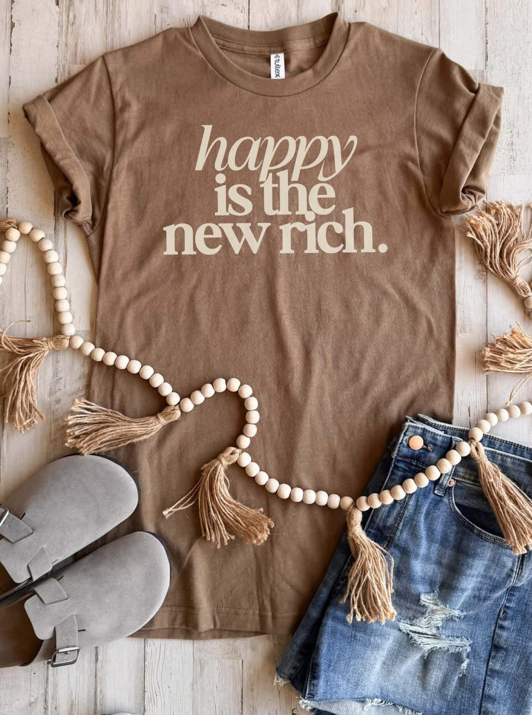 Happy Is the New Rich Tee