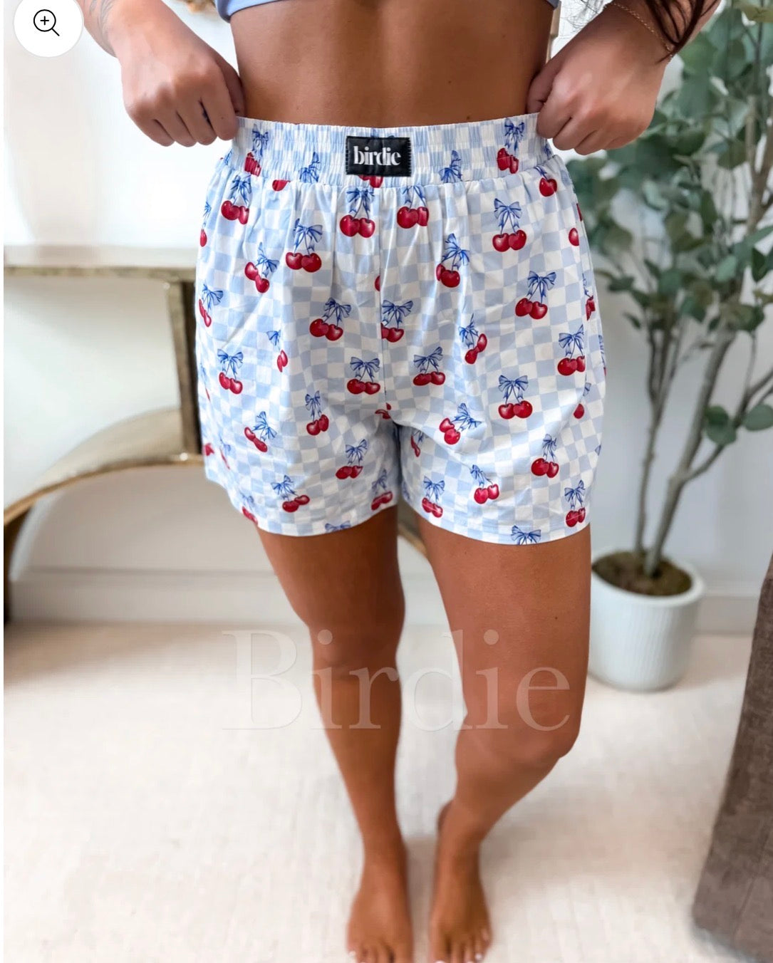 Boxer Shorts In Cherry Belle