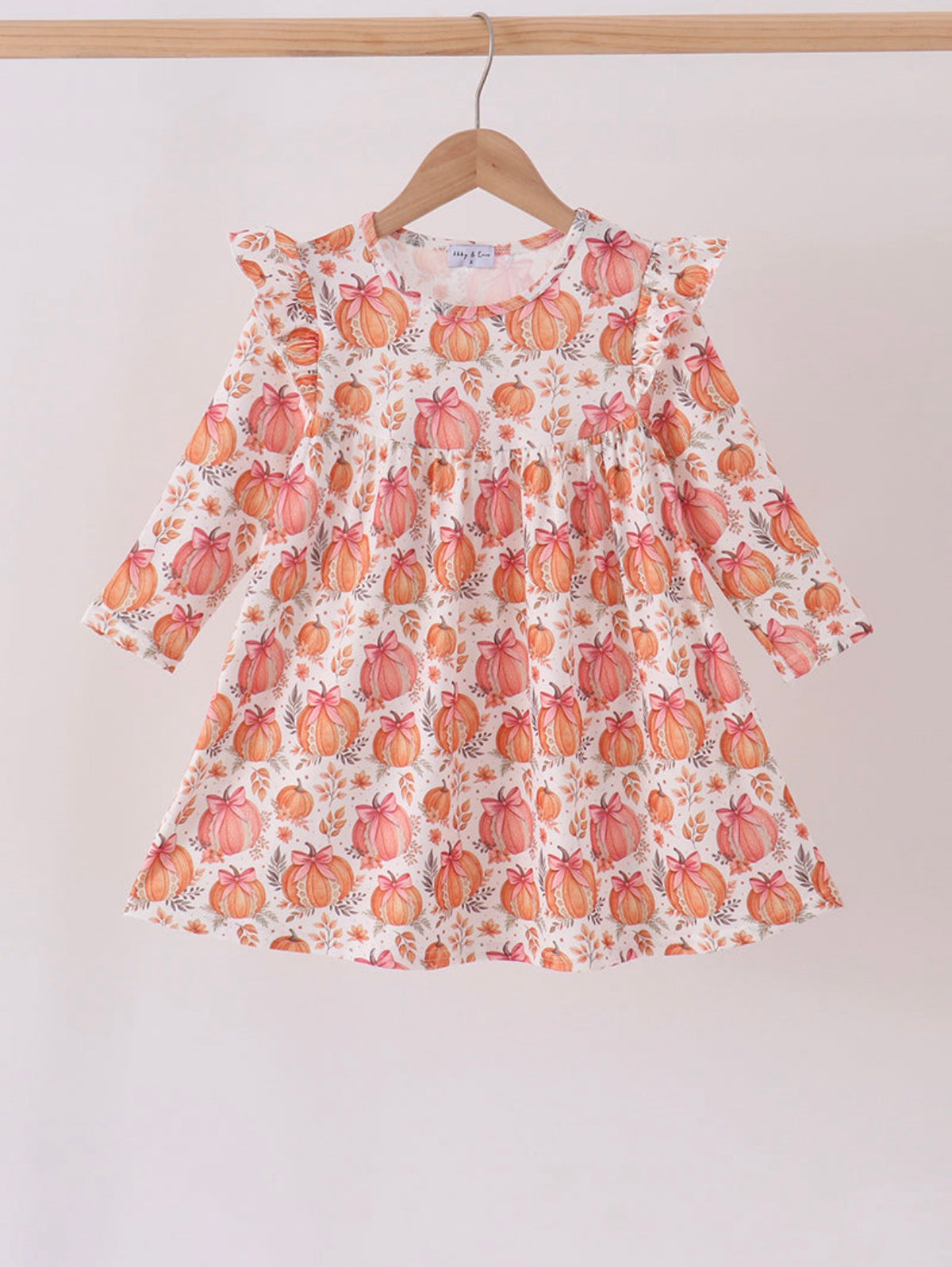 Orange Pumpkin Girls Dress