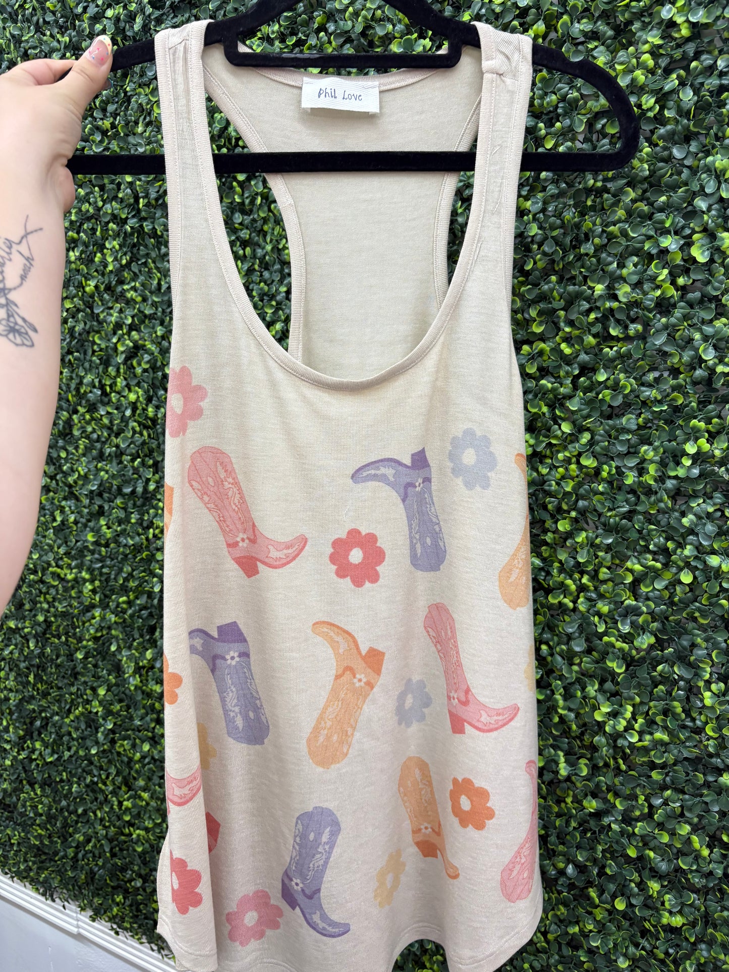 Colorful Boots Tank