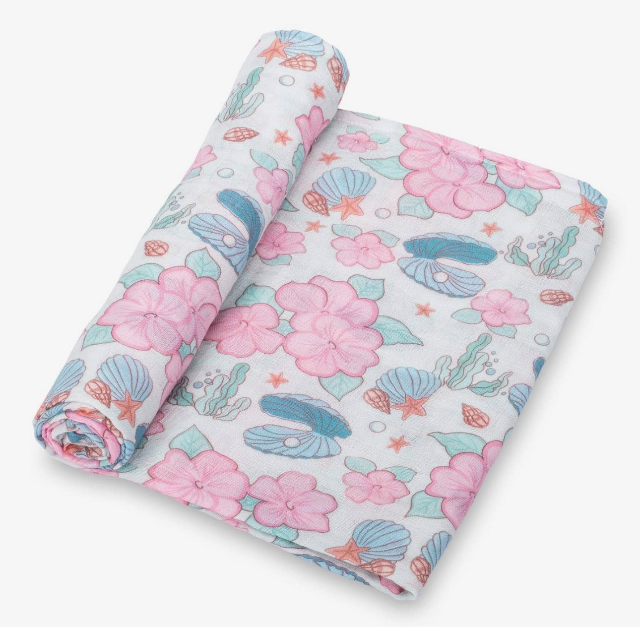 Florals Muslin Swaddle Blanket 47x47