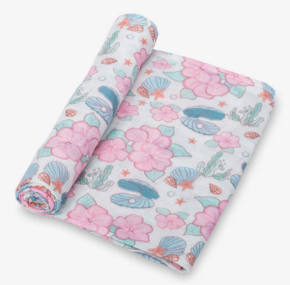 Florals Muslin Swaddle Blanket 47x47