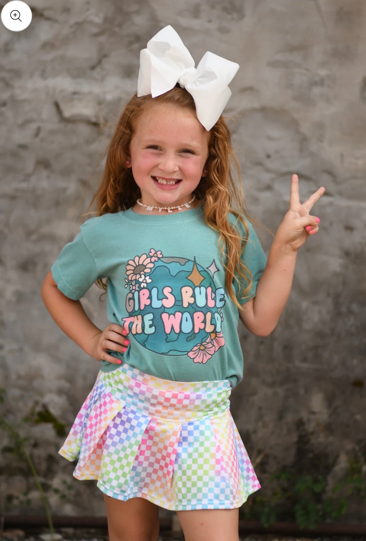 Girls Rule The World Kids Tee