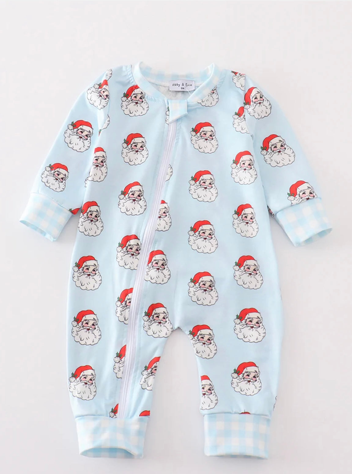 Baby Blue Santa Onesie