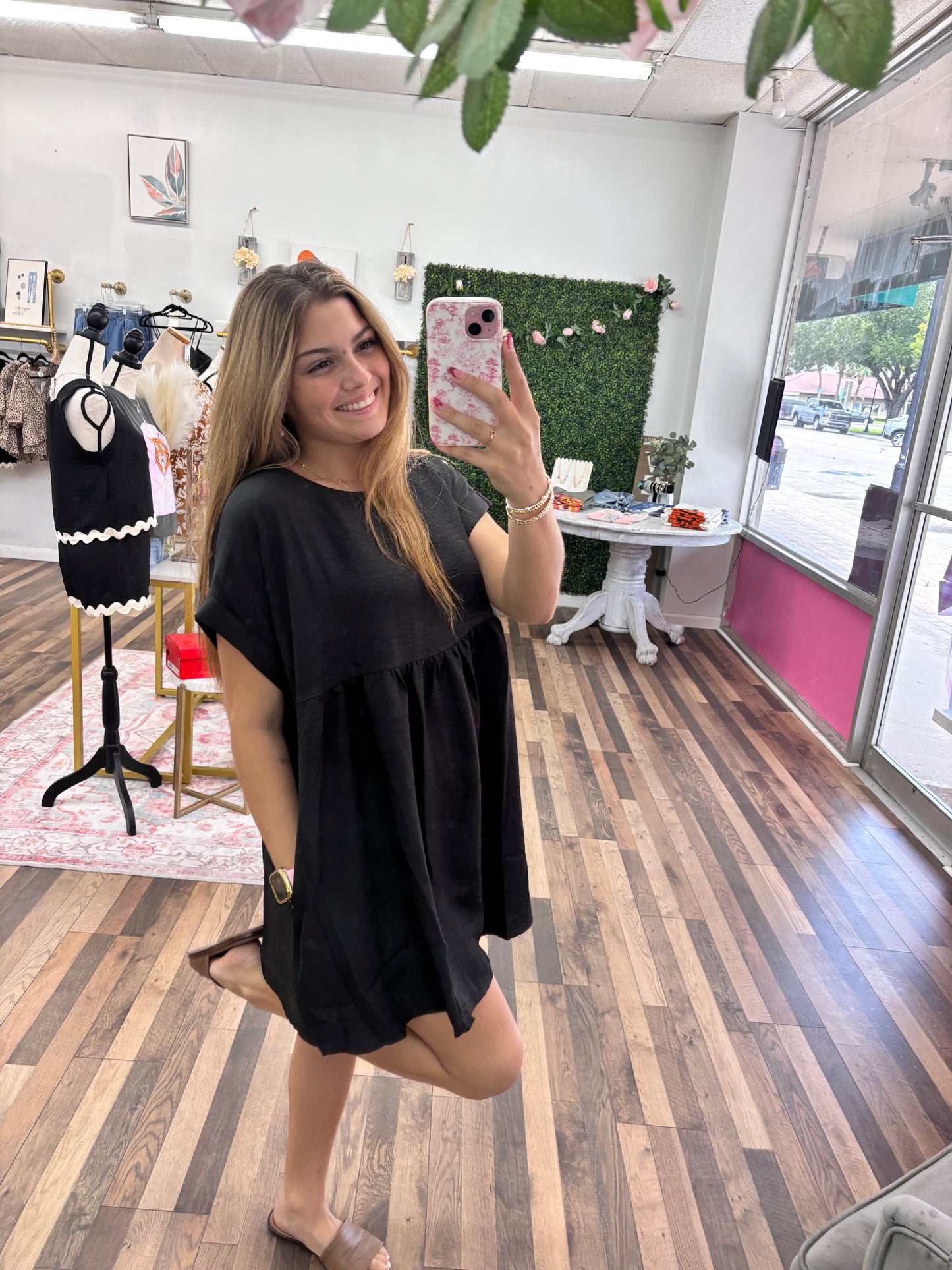 Black Baby Doll Dress