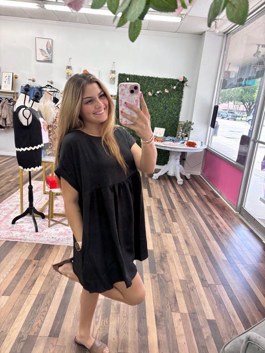 Black Baby Doll Dress