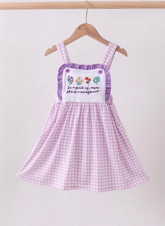 Wildflower Girls Gingham Dress