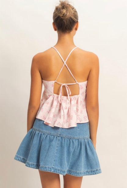Floral Babydoll Tank