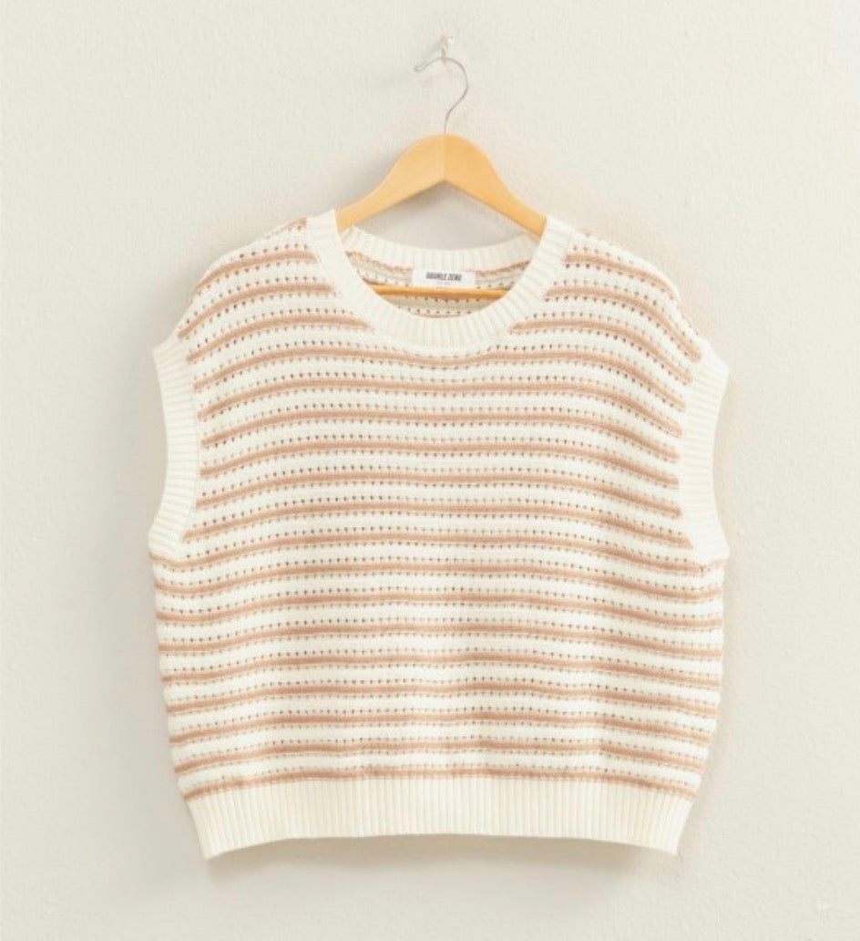 Stripe Crew Neck Top