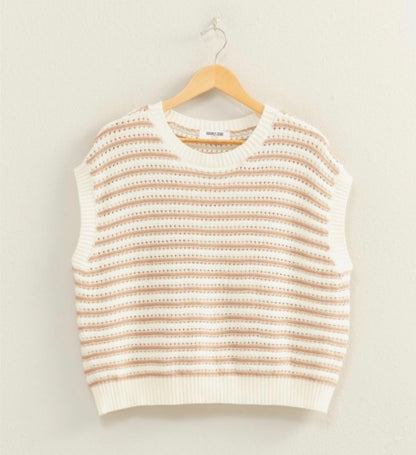 Stripe Crew Neck Top