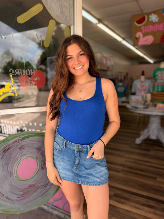 Scoop Neck Tank Bodysuit