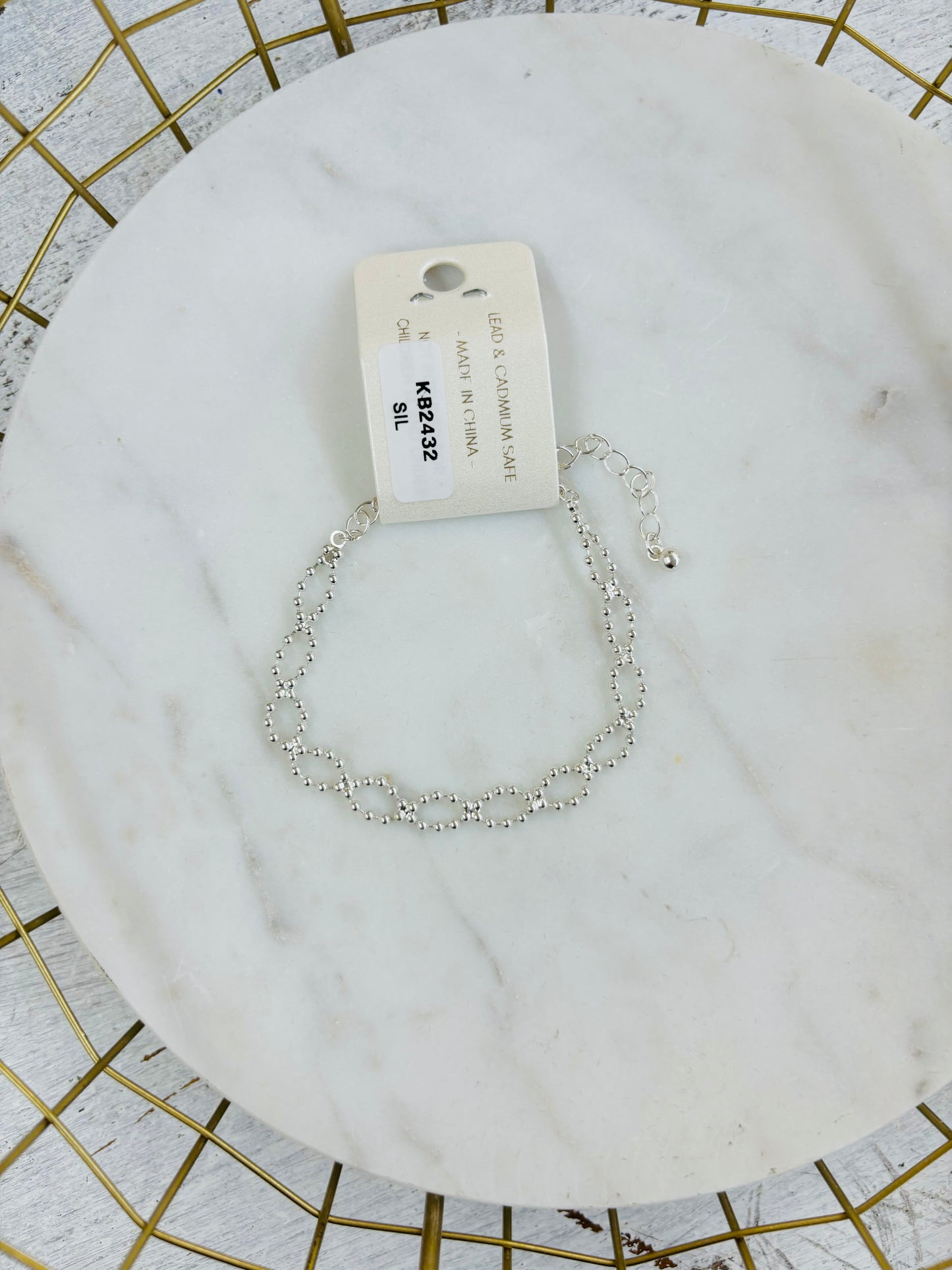 Silver Single Chain Bracelet