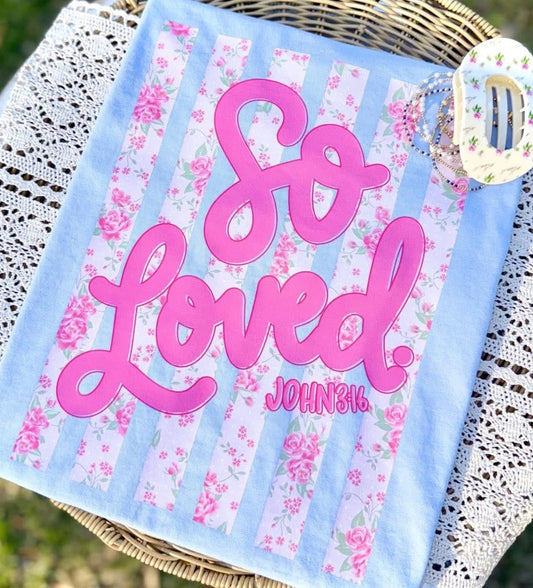 So Loved Floral Graphic Tee