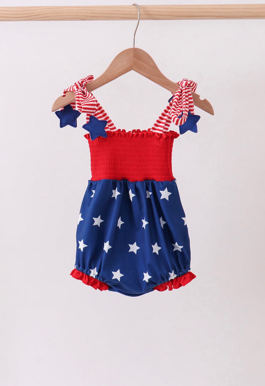 Baby Star Smocked Romper
