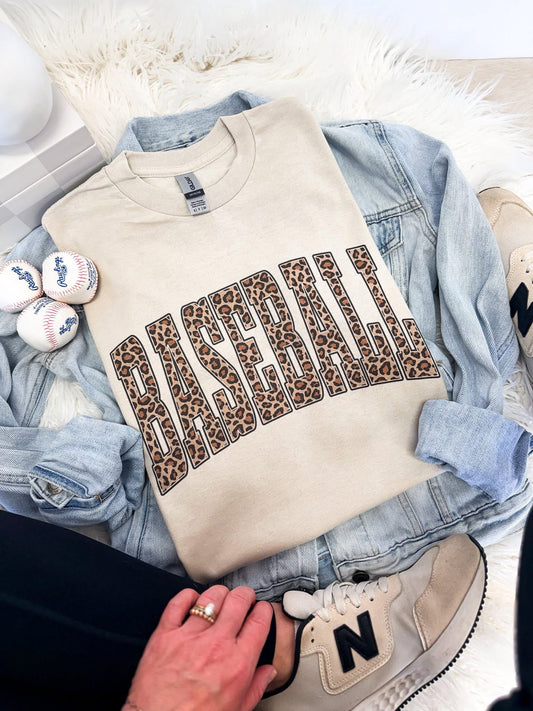 Baseball Leopard Tee