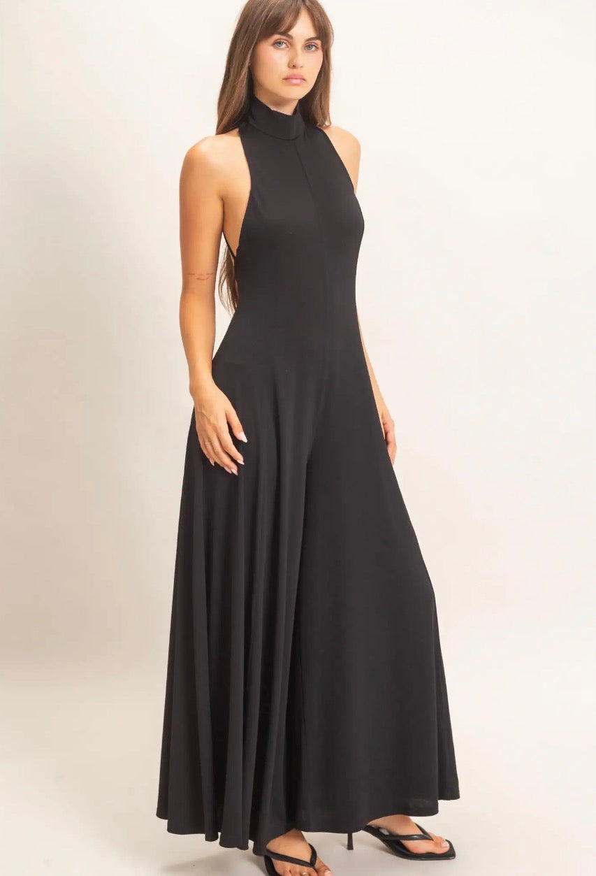 Black Halter Jumpsuit