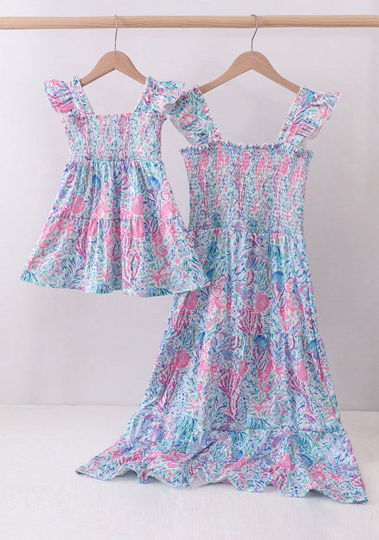 Mommy & Me Blue Sea Dress