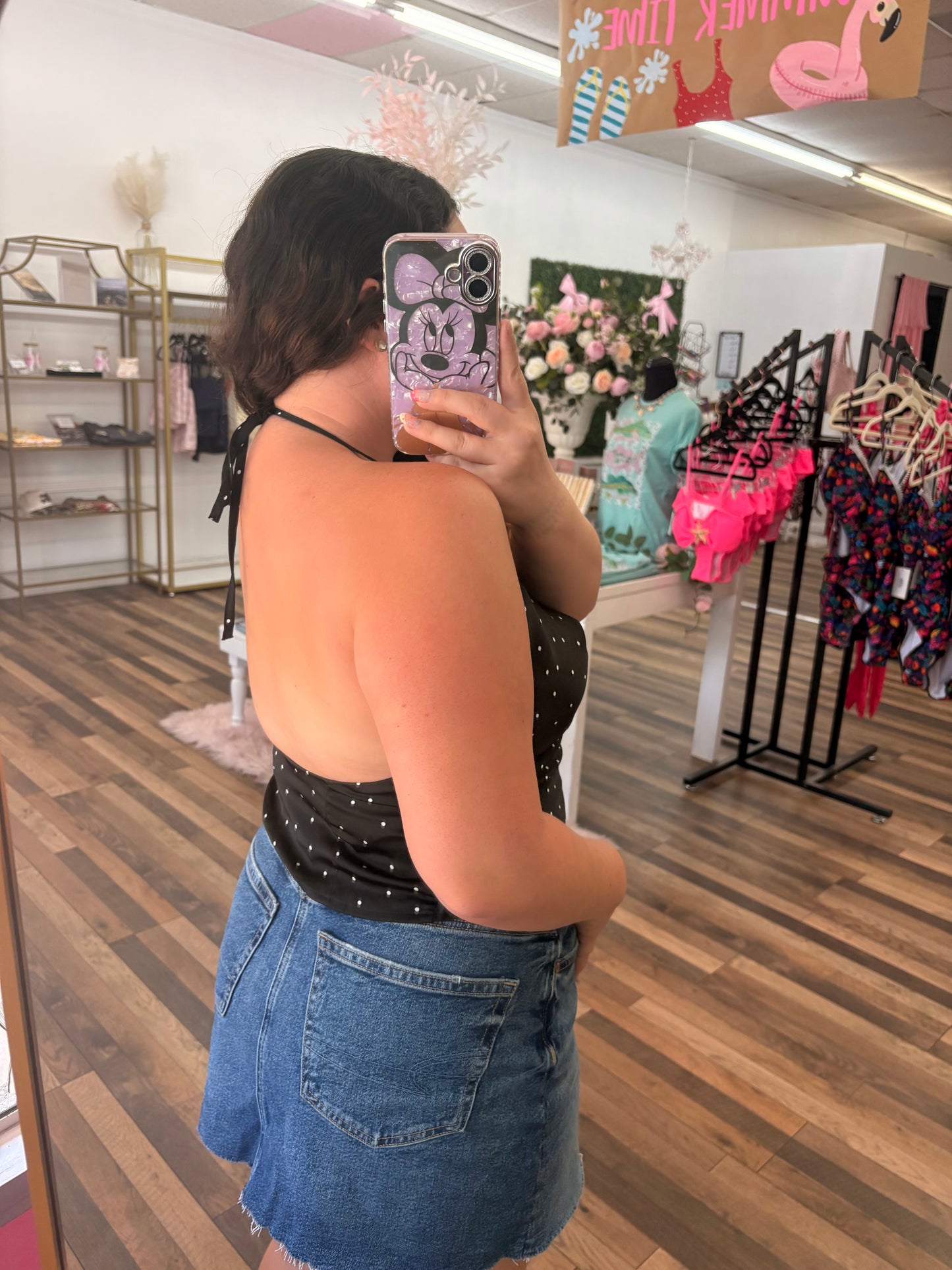 Polka Dot Halter Top