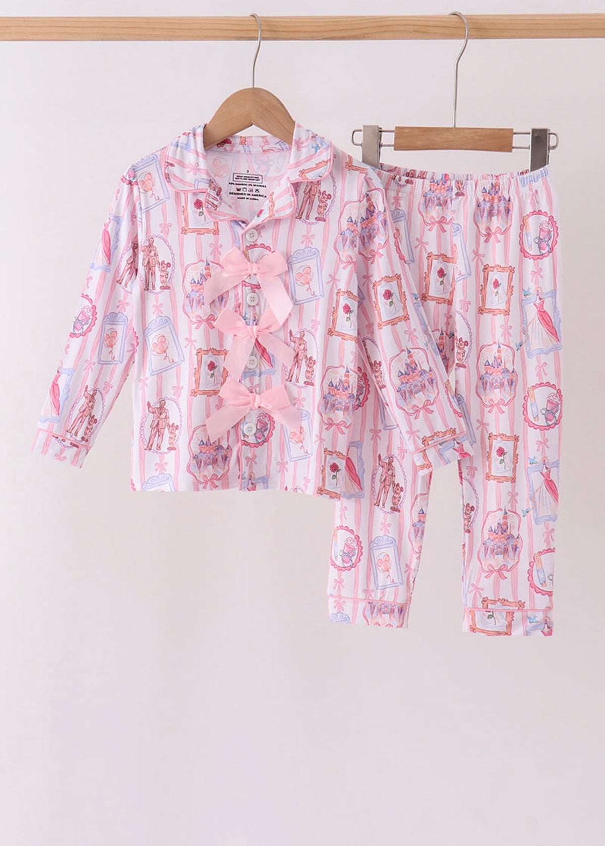 Pink Bow Disney Bamboo Pajamas
