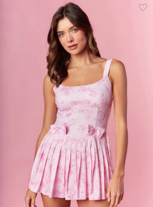 Bow & Bloom Pink Romper