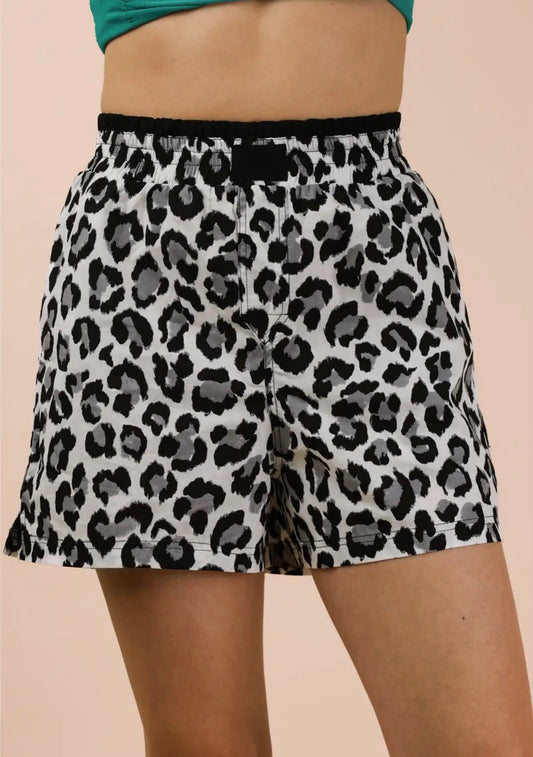 Leopard Print Boxer Shorts