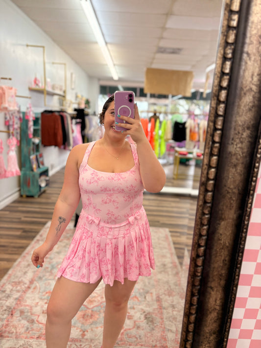 Bow & Bloom Pink Romper