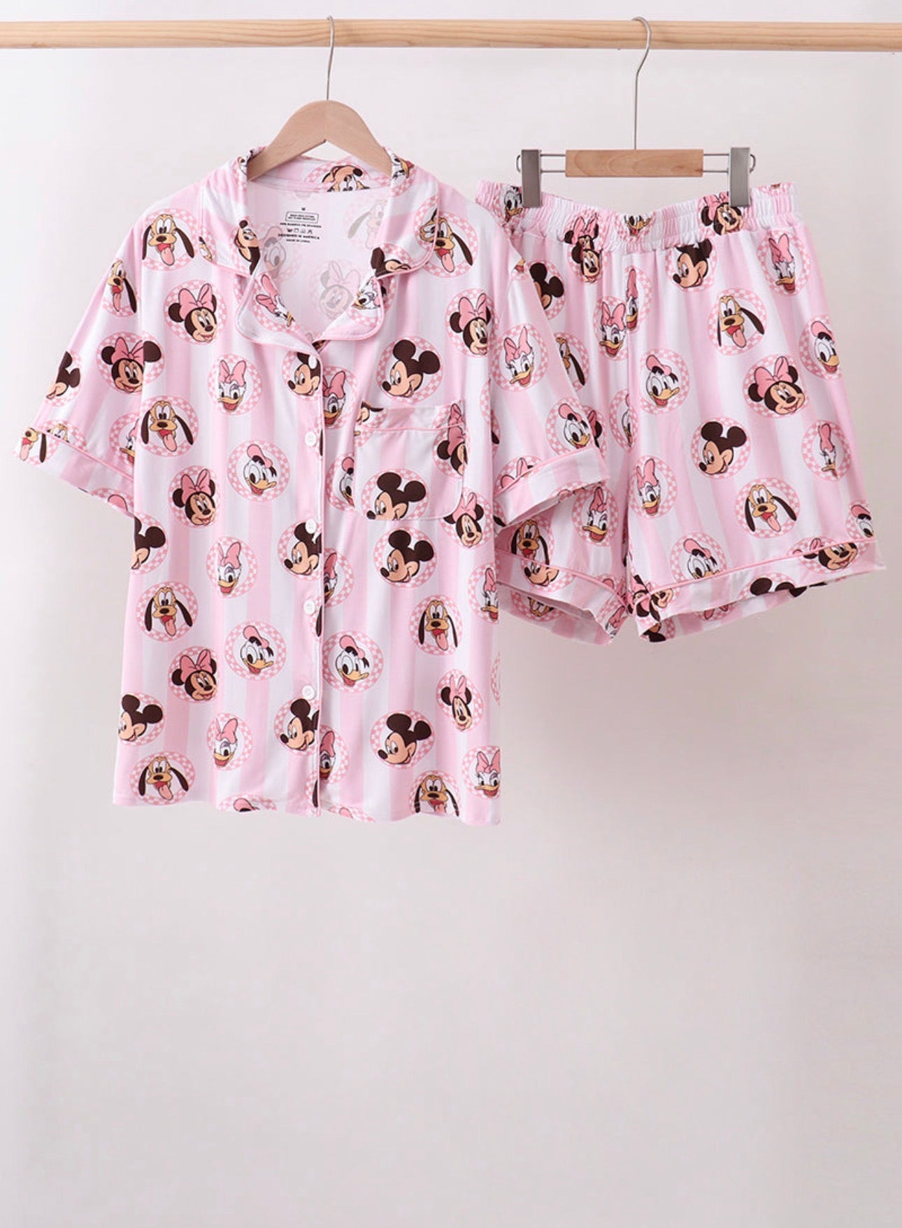 Mom Pink Character Bamboo Set