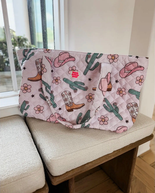 Cactus Cutie Carryall Quilted Tote