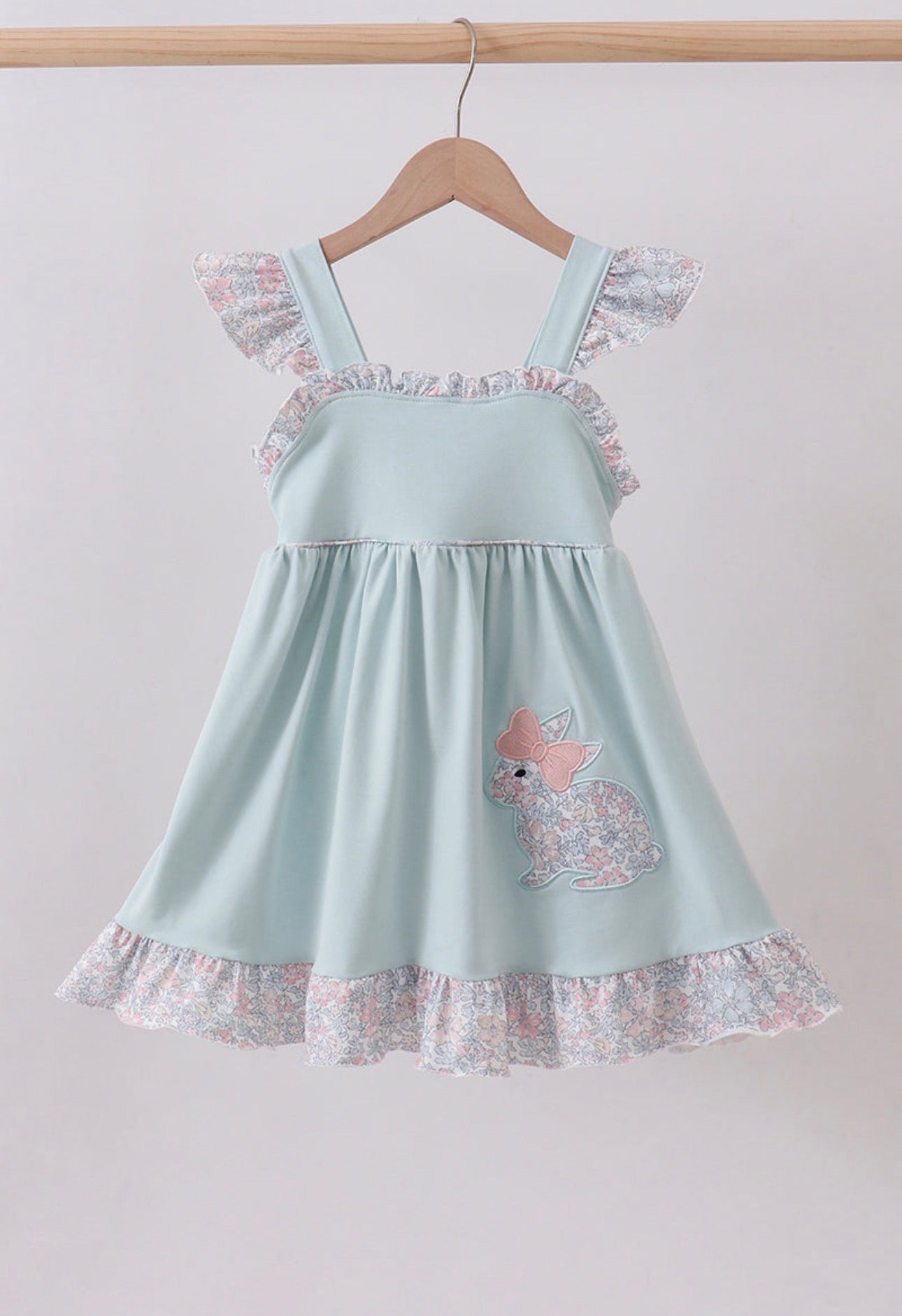 Blue Floral Bunny Dress