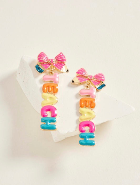 Bow Teach Earrings