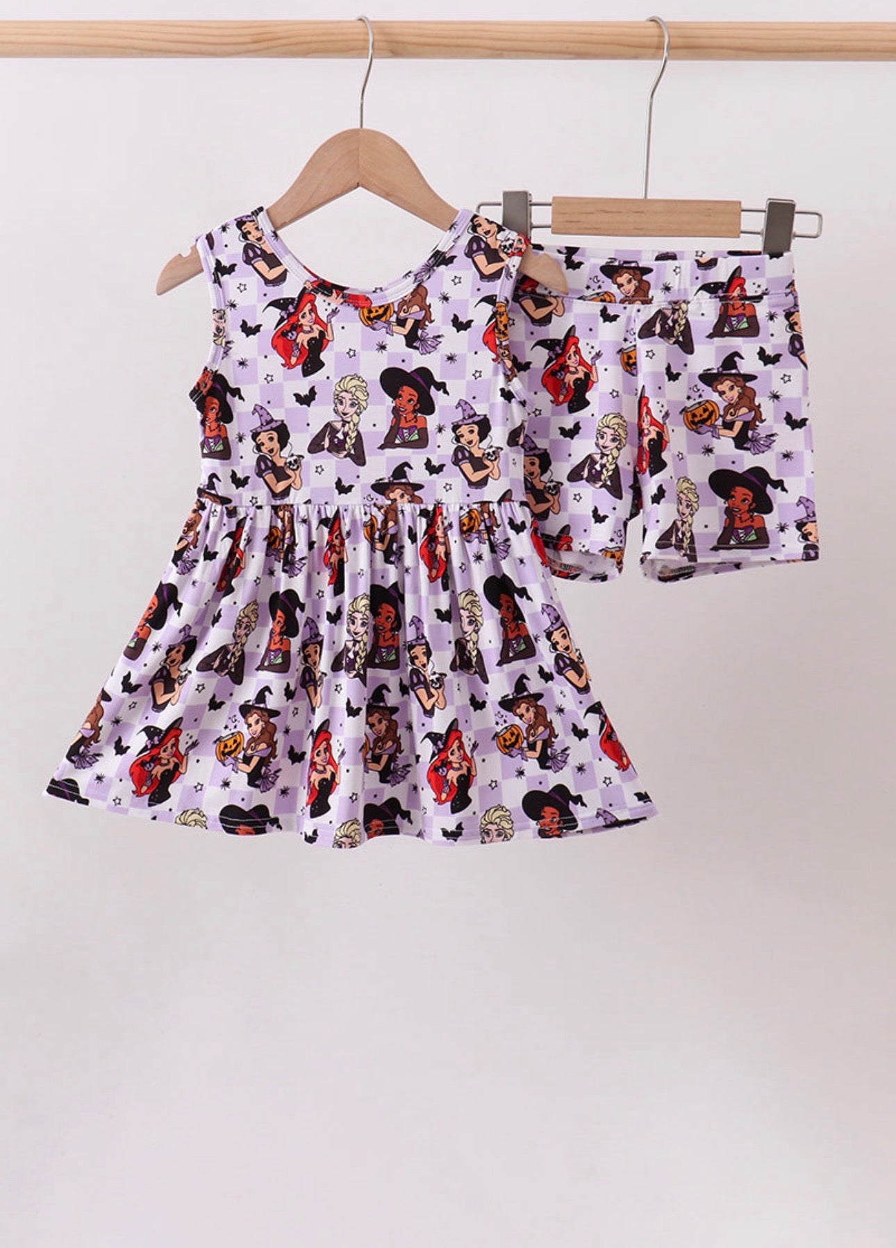 Purple Princess Halloween Bamboo Set