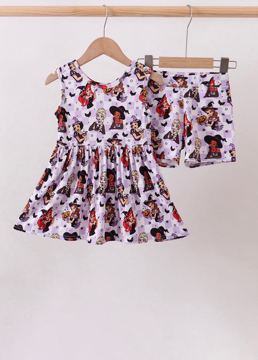 Purple Princess Halloween Bamboo Set
