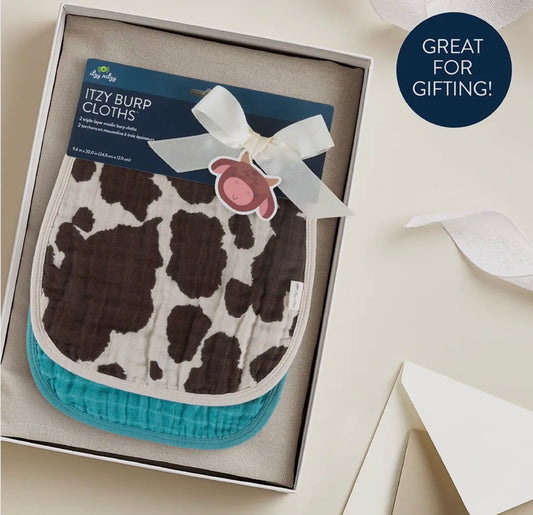 Giddy Up Burp Clothes Set