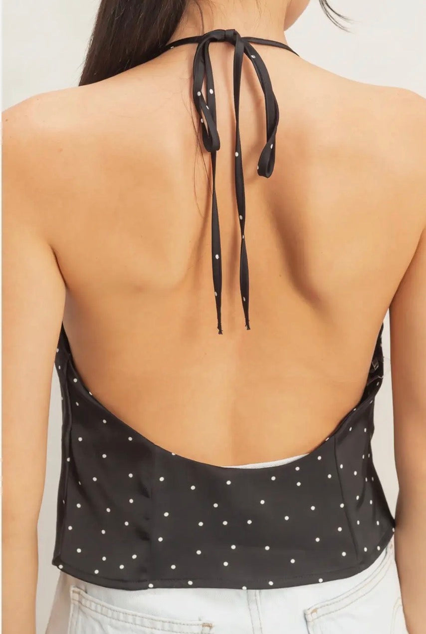 Polka Dot Halter Top