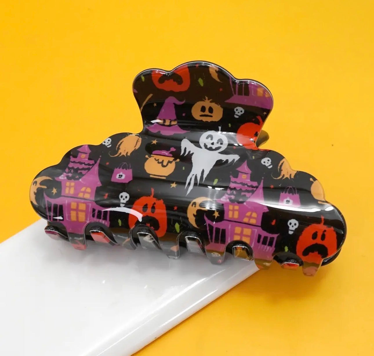 Black Halloween Hair Clip