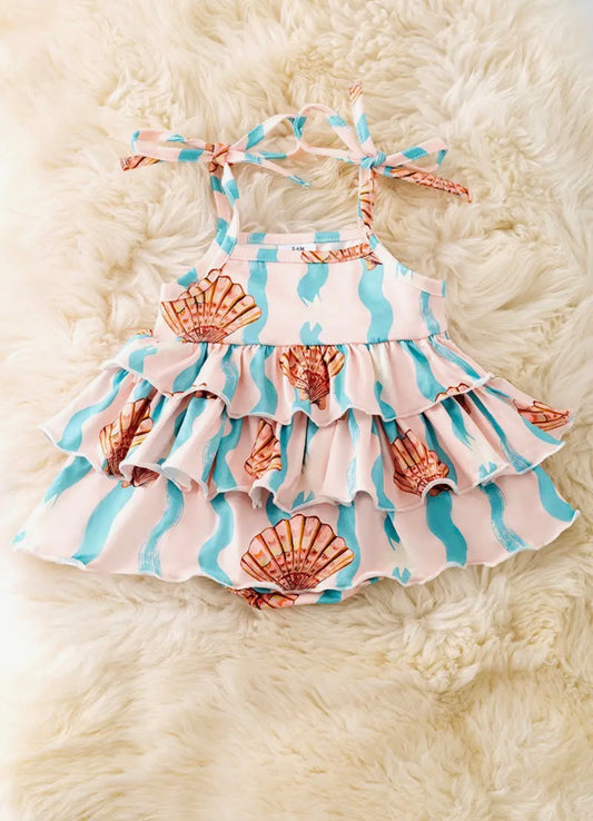 Baby Seashells Beach Romper