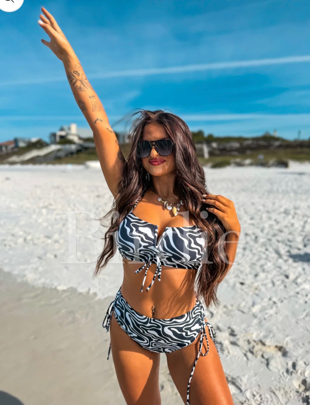 Obsidian Waves Luna Two Piece Swimsuit