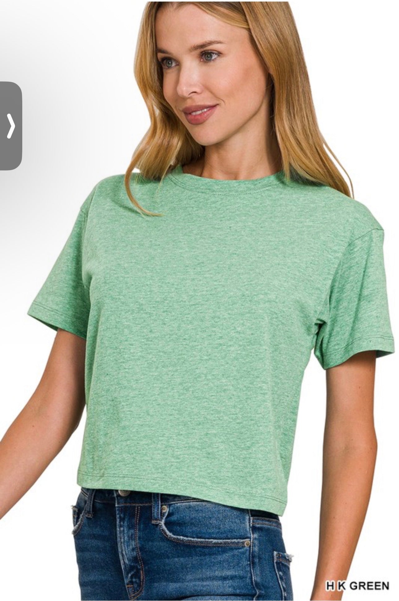 Cotton Crew Neck Top