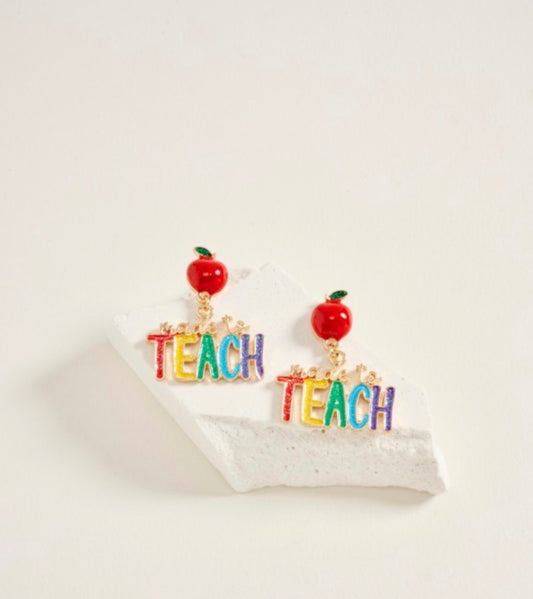 Apple TEACH Earrings
