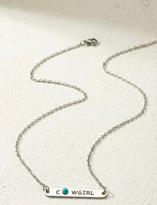 Cowgirl Silver Necklace