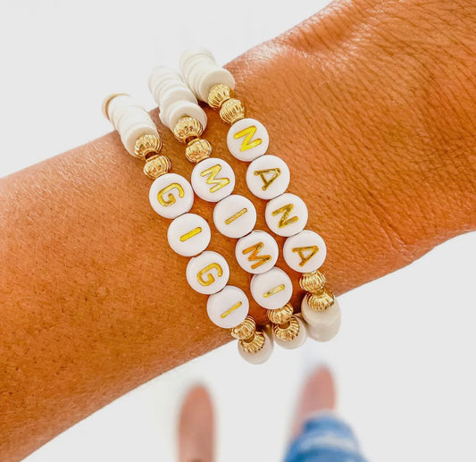 Name Heishi Bracelets