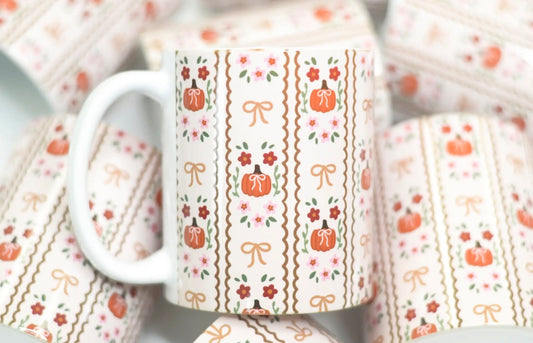 Fall Coquette Pumpkin Mug